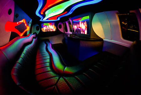 Interior view of a luxury vehicle rental for the Grand Rapids, MI area.