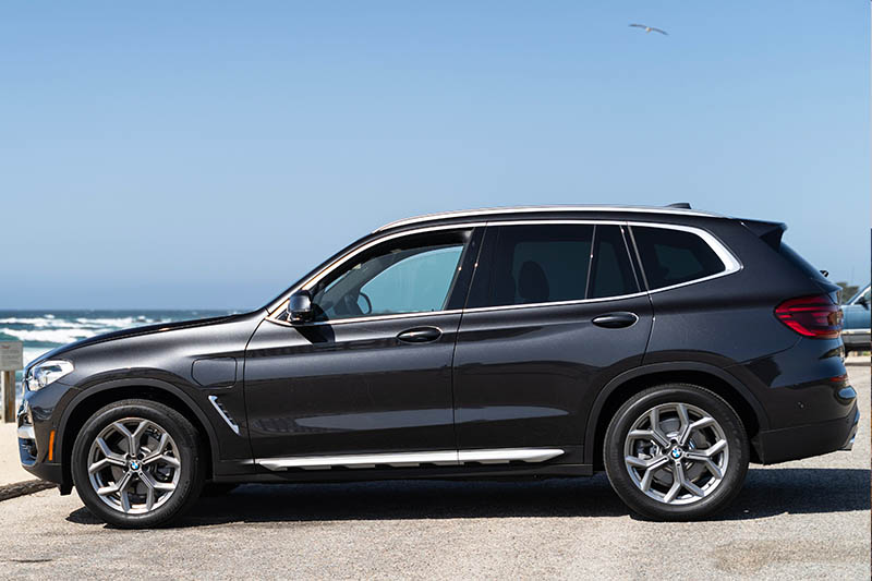 Beautiful BMW exterior on the shore of Lake Michigan